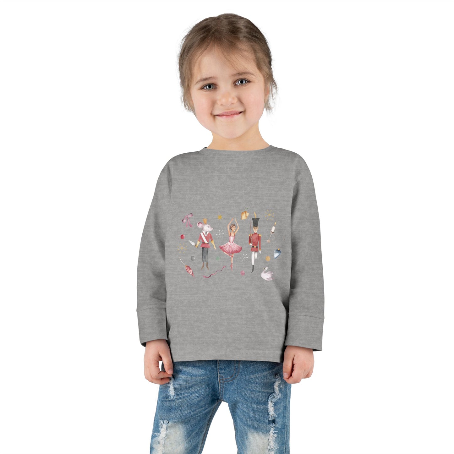Cute Toddler Long Sleeve Tee ~  Nutcracker Ballet Graphic