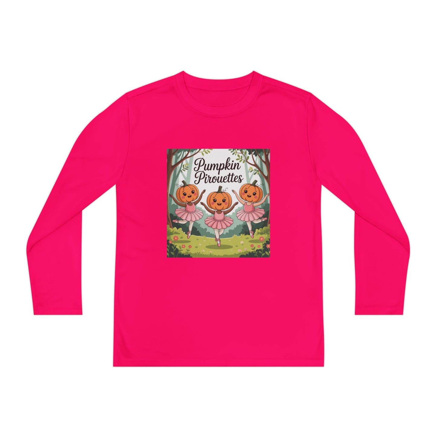 Girl's Long Sleeve Pumpkin Tee