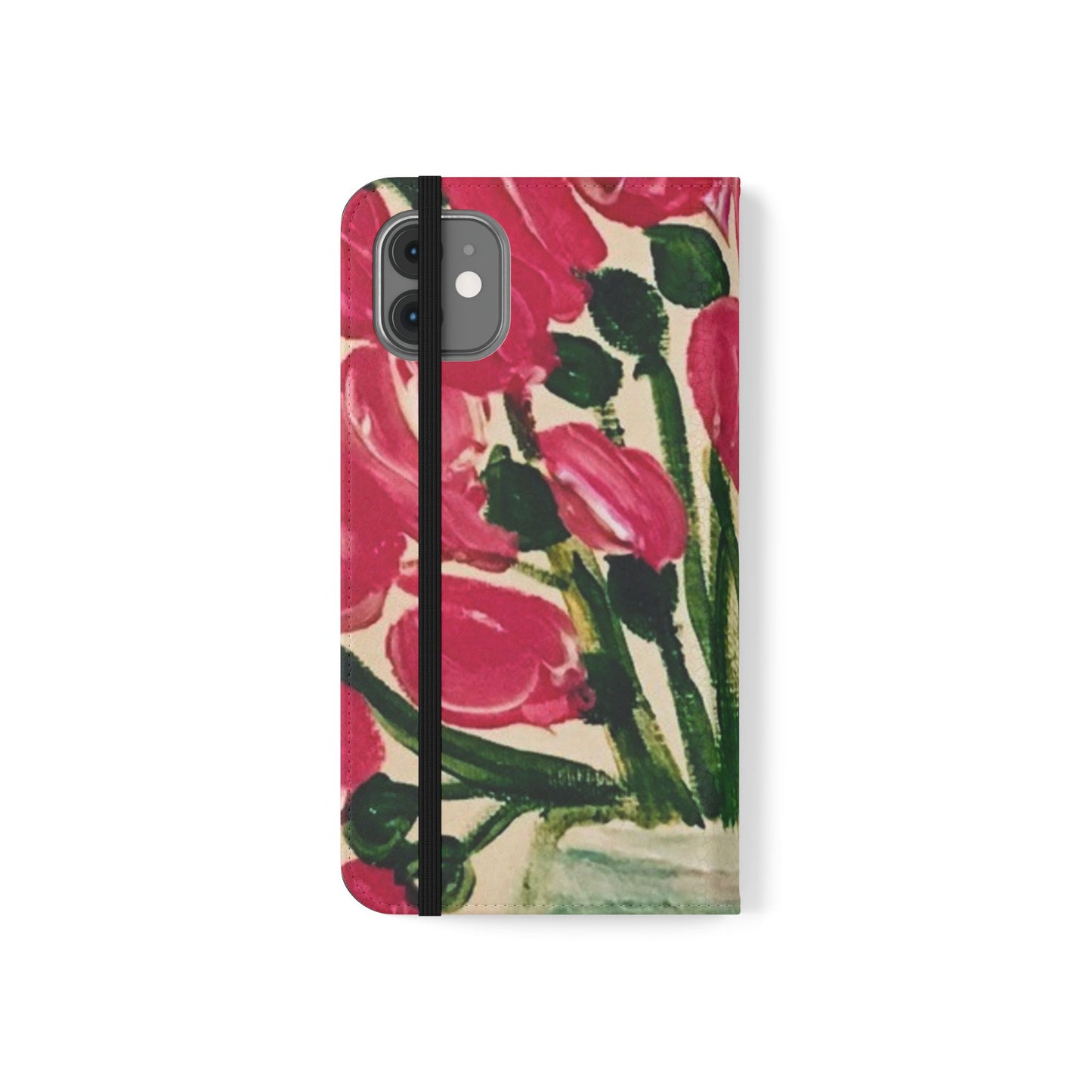 Flip Case-Pink Tulips