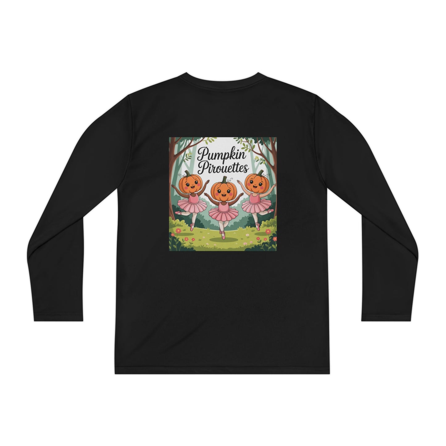 Girl's Long Sleeve Pumpkin Tee