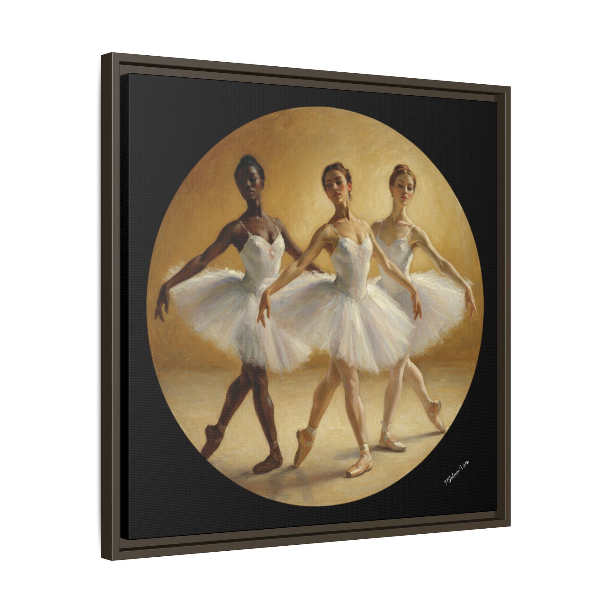 Framed Canvas Print~Pas de Trois