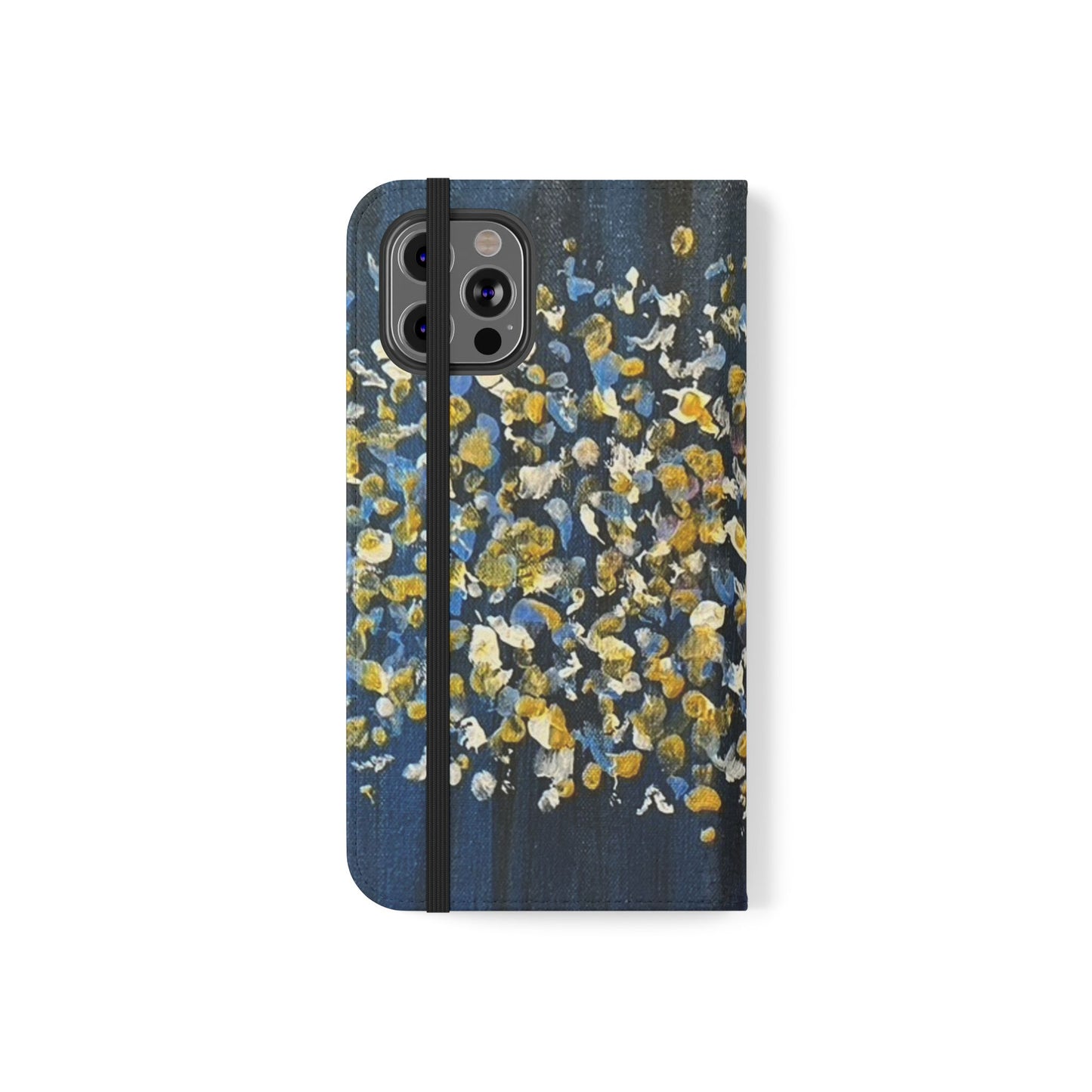 Flip Case-Blue Abstract