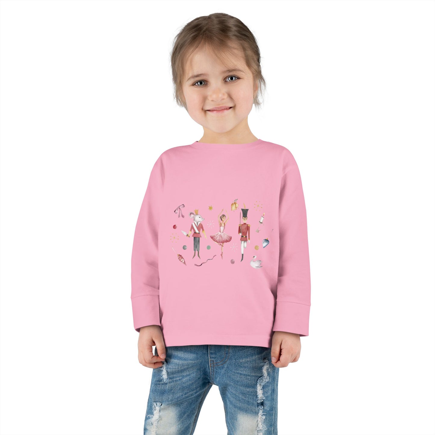 Cute Toddler Long Sleeve Tee ~  Nutcracker Ballet Graphic