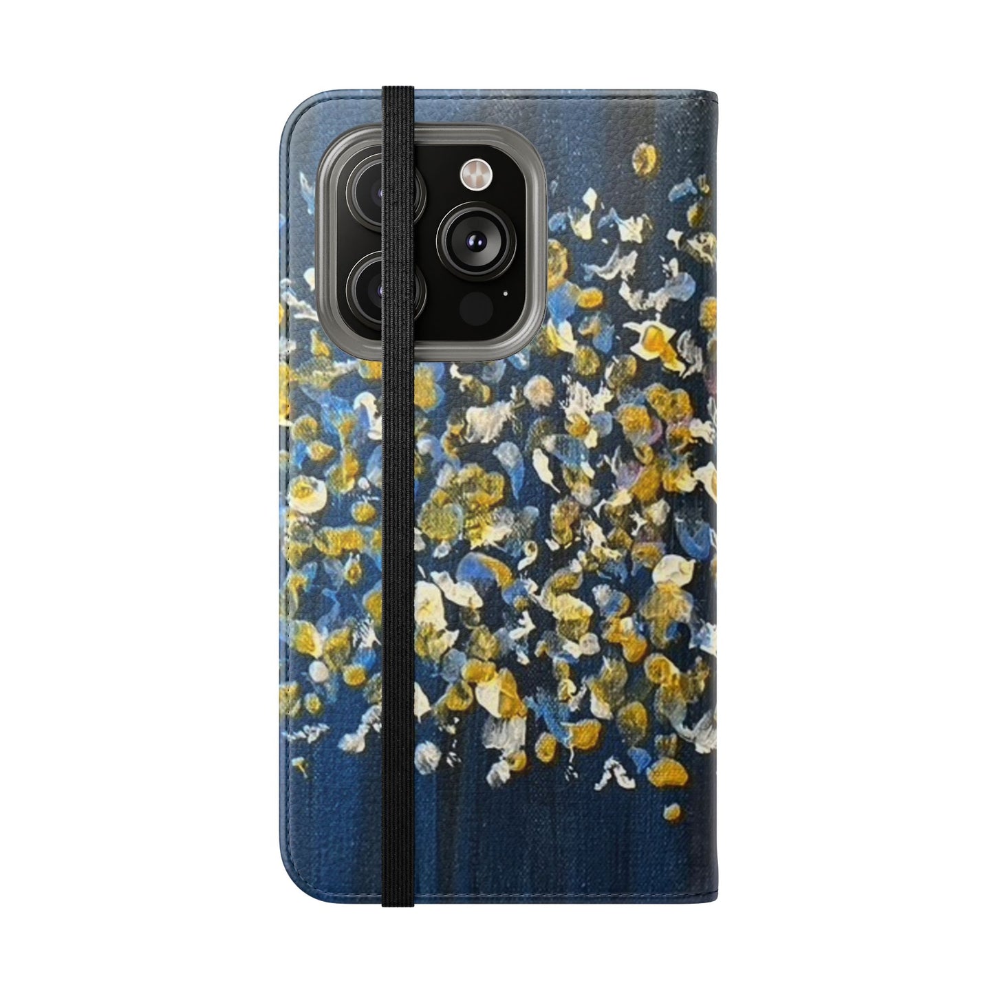 Flip Case-Blue Abstract