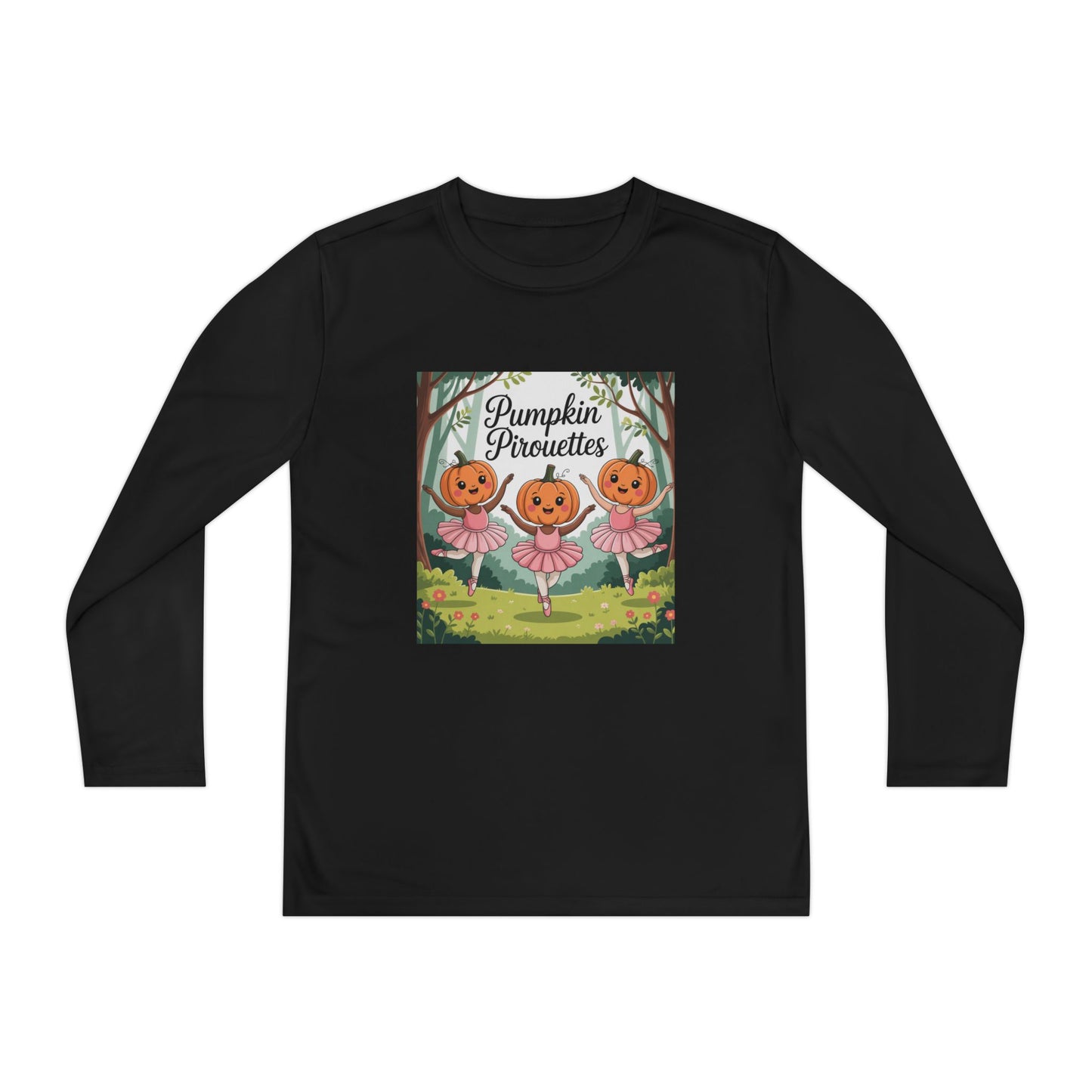 Girl's Long Sleeve Pumpkin Tee