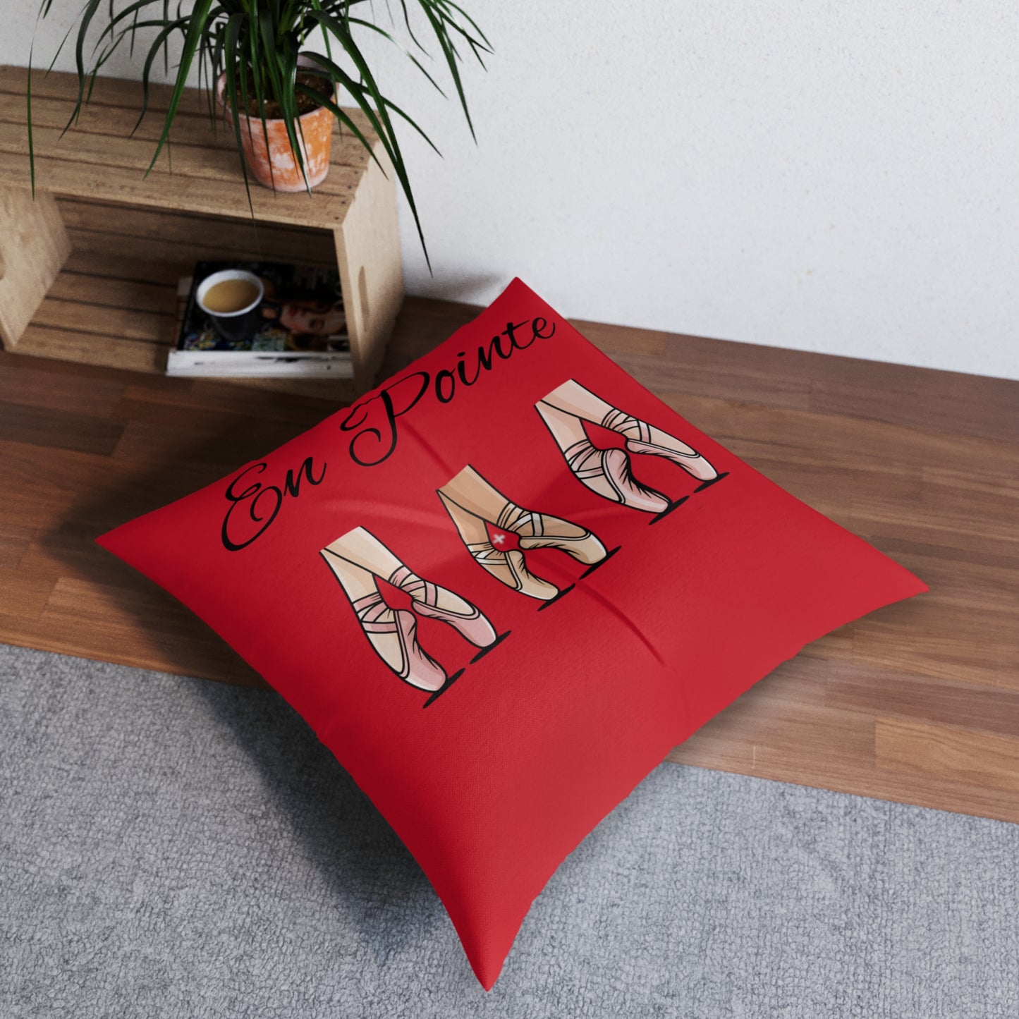 Tufted Floor Pillow~En Pointe
