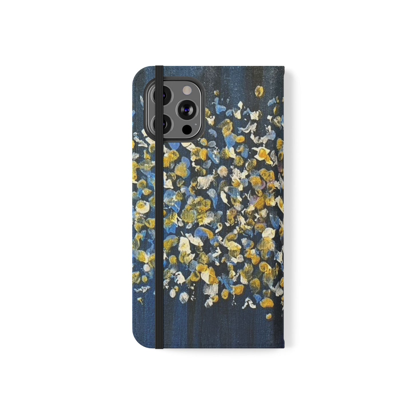 Flip Case-Blue Abstract