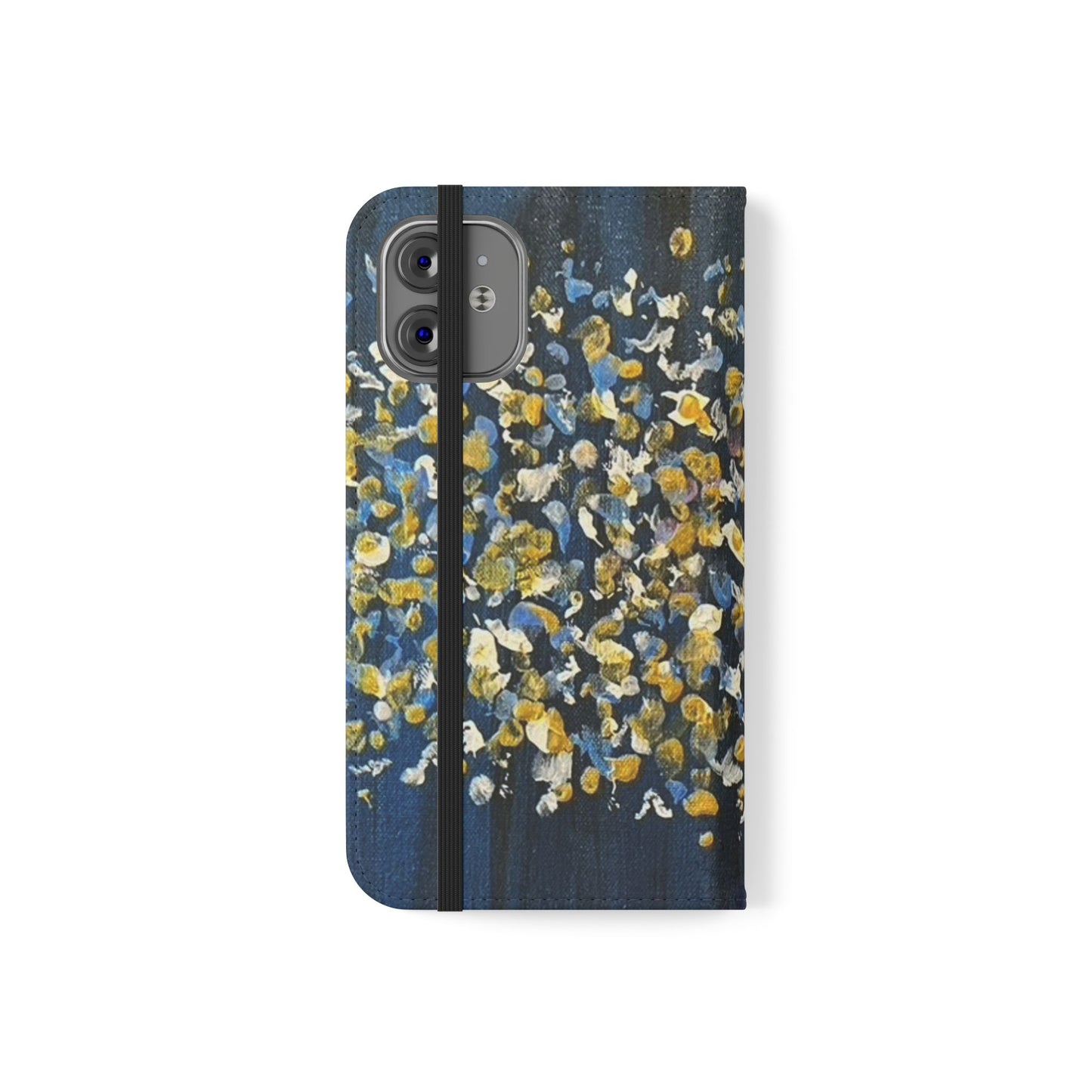 Flip Case-Blue Abstract