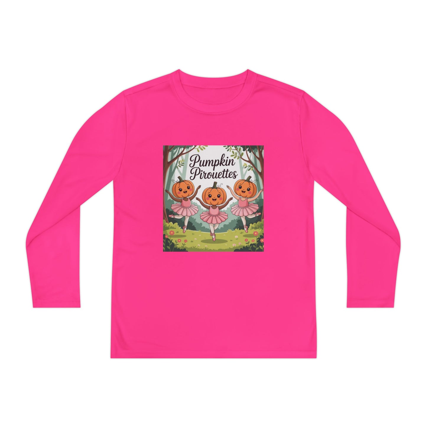 Girl's Long Sleeve Pumpkin Tee