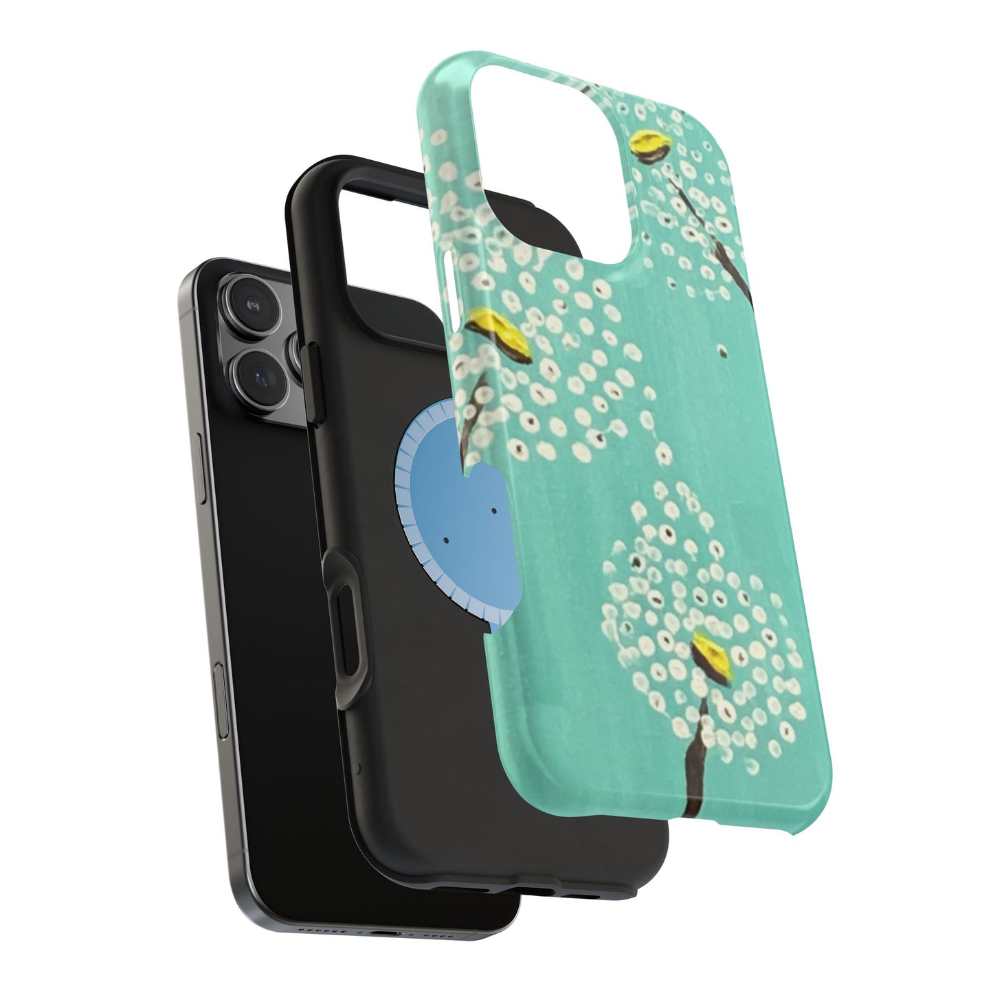 Magnetic Tough Cases-White Dandelions
