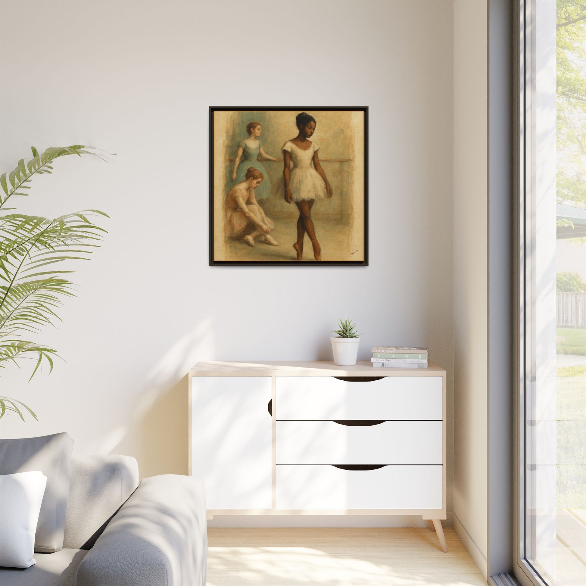 Framed Canvas Print~The Soloist
