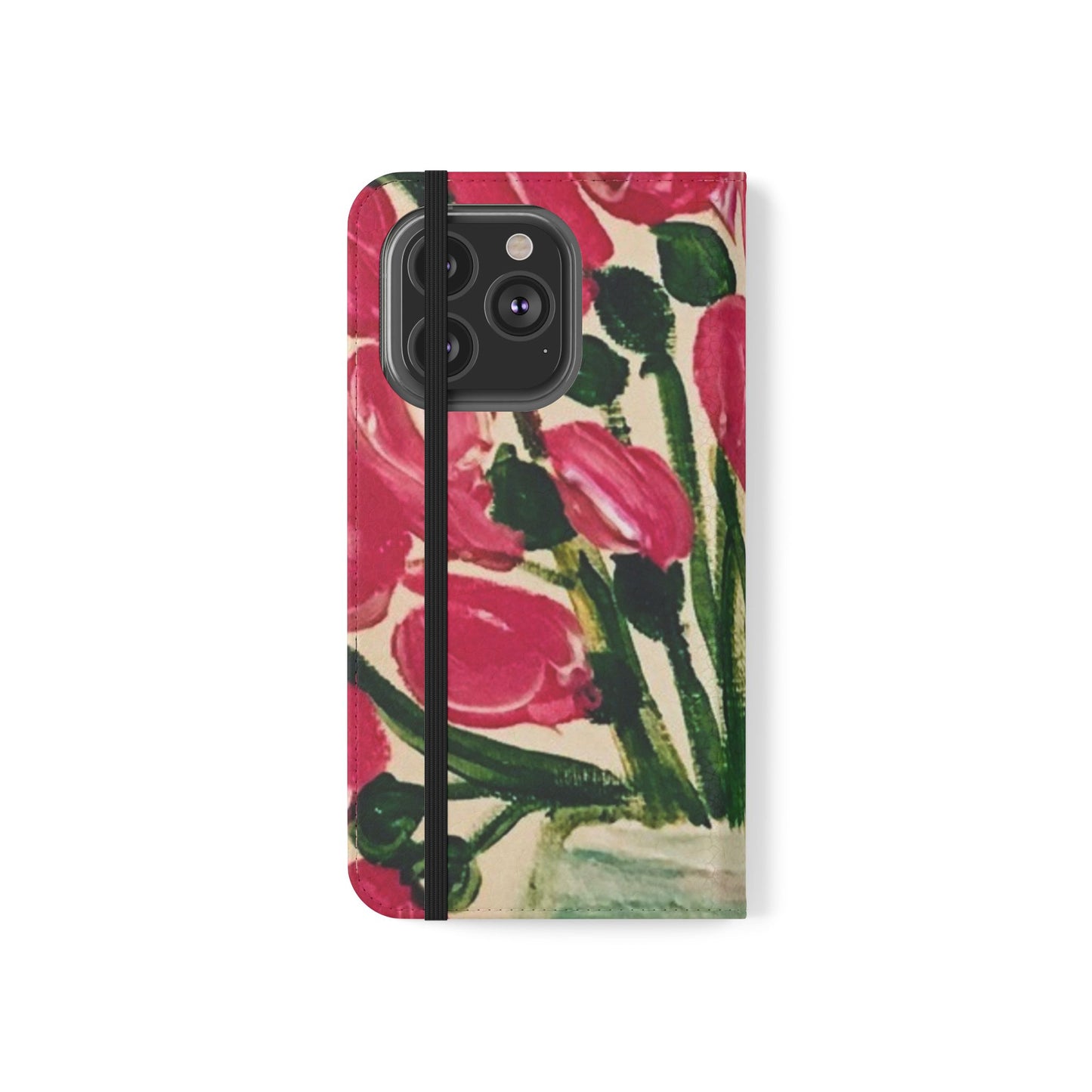 Flip Case-Pink Tulips