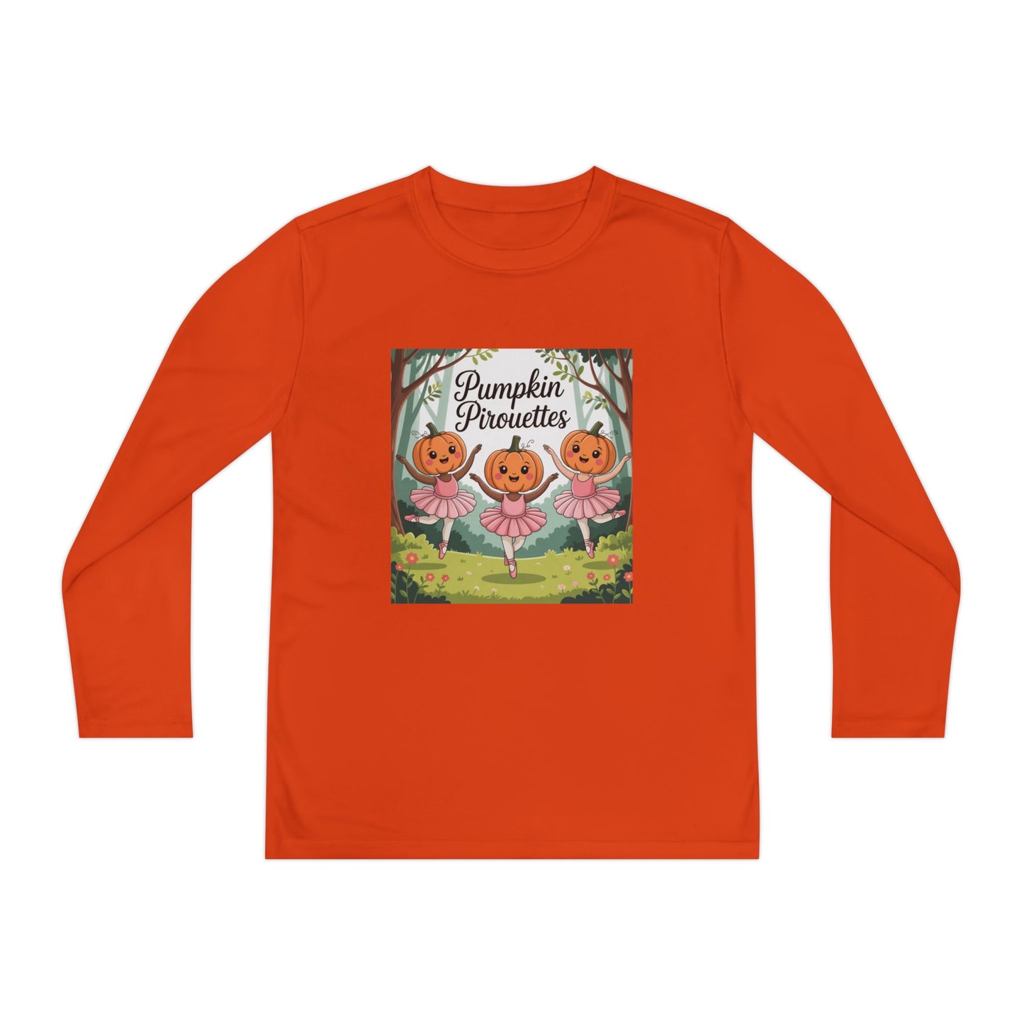 Girl's Long Sleeve Pumpkin Tee