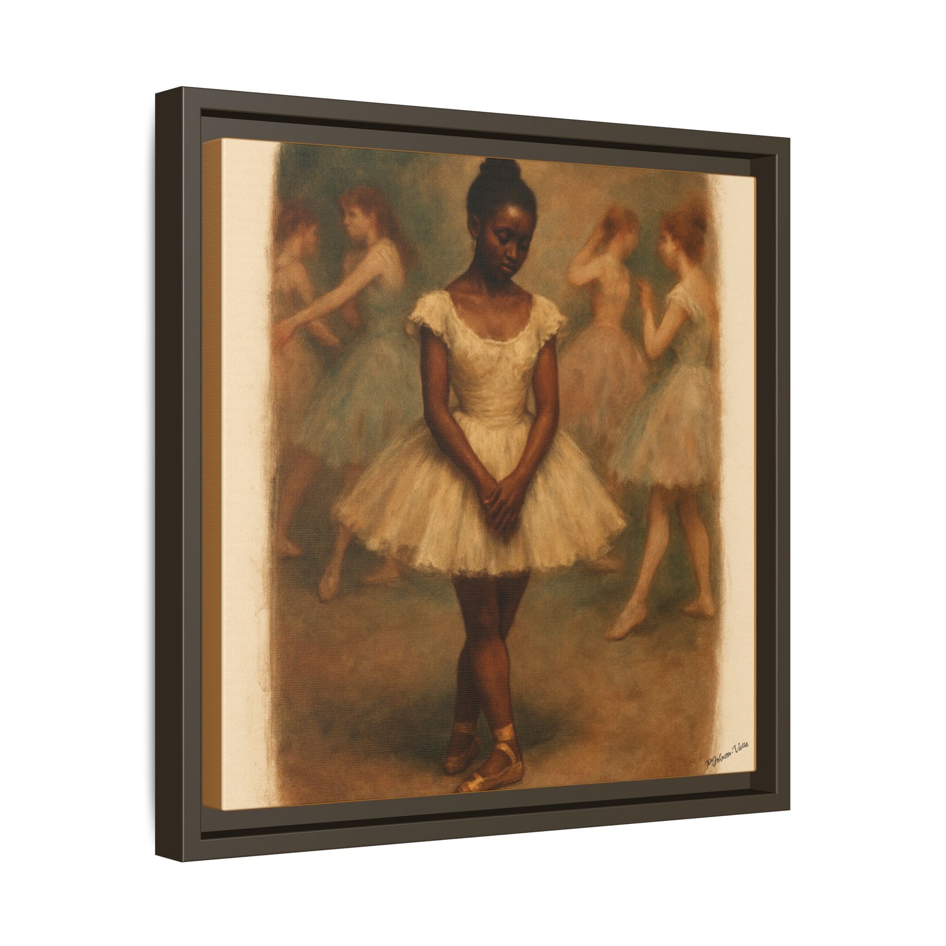 Framed Canvas Print~Ballerina Girl