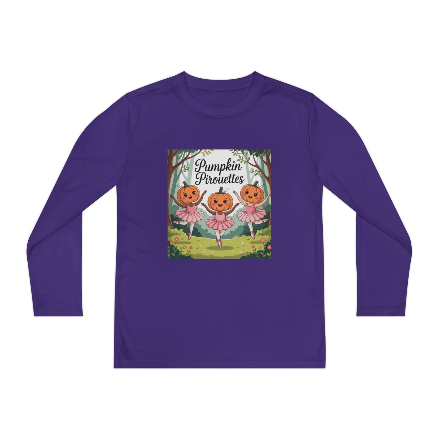 Girl's Long Sleeve Pumpkin Tee