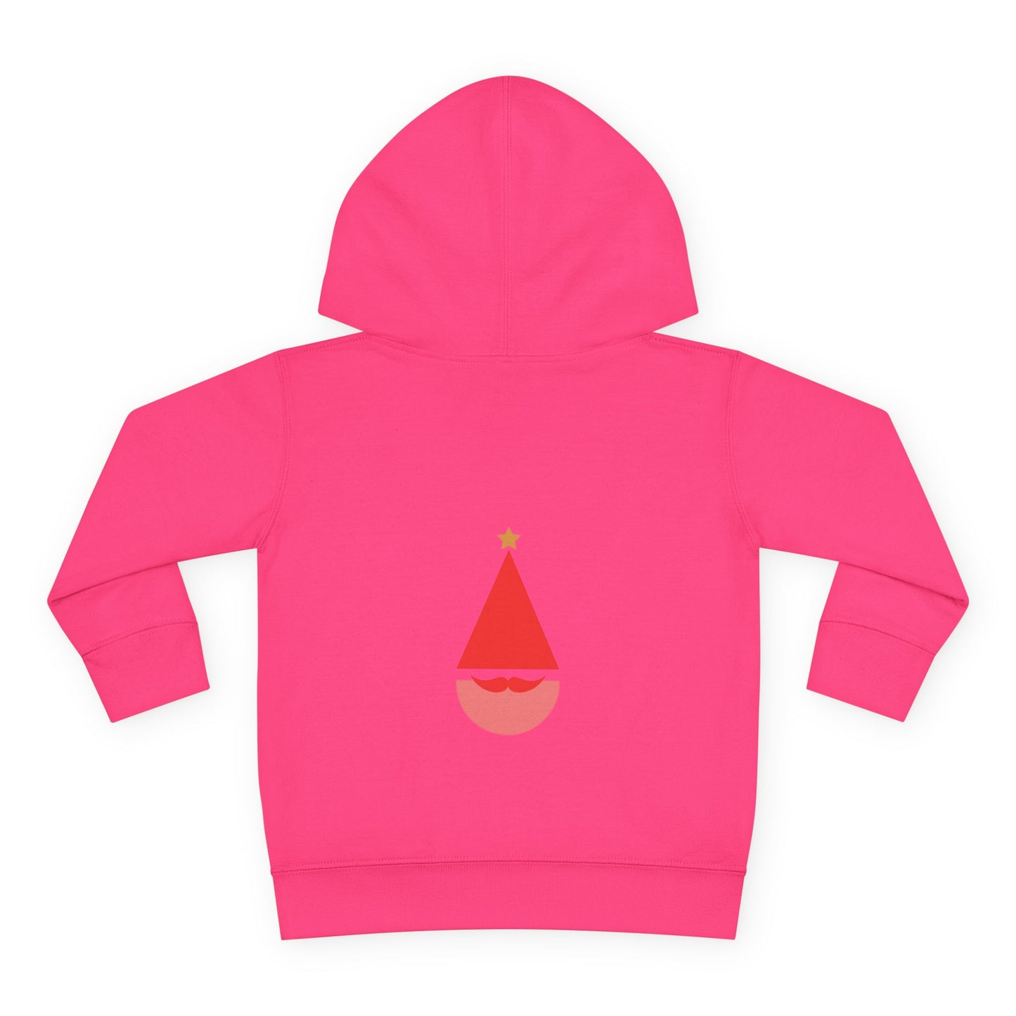 Toddler Hoodie ~ Pink Christmas Tree & Jolly Santa
