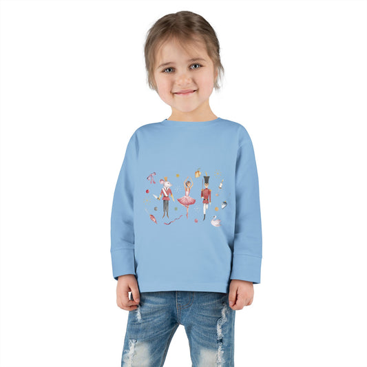 Cute Toddler Long Sleeve Tee ~  Nutcracker Ballet Graphic