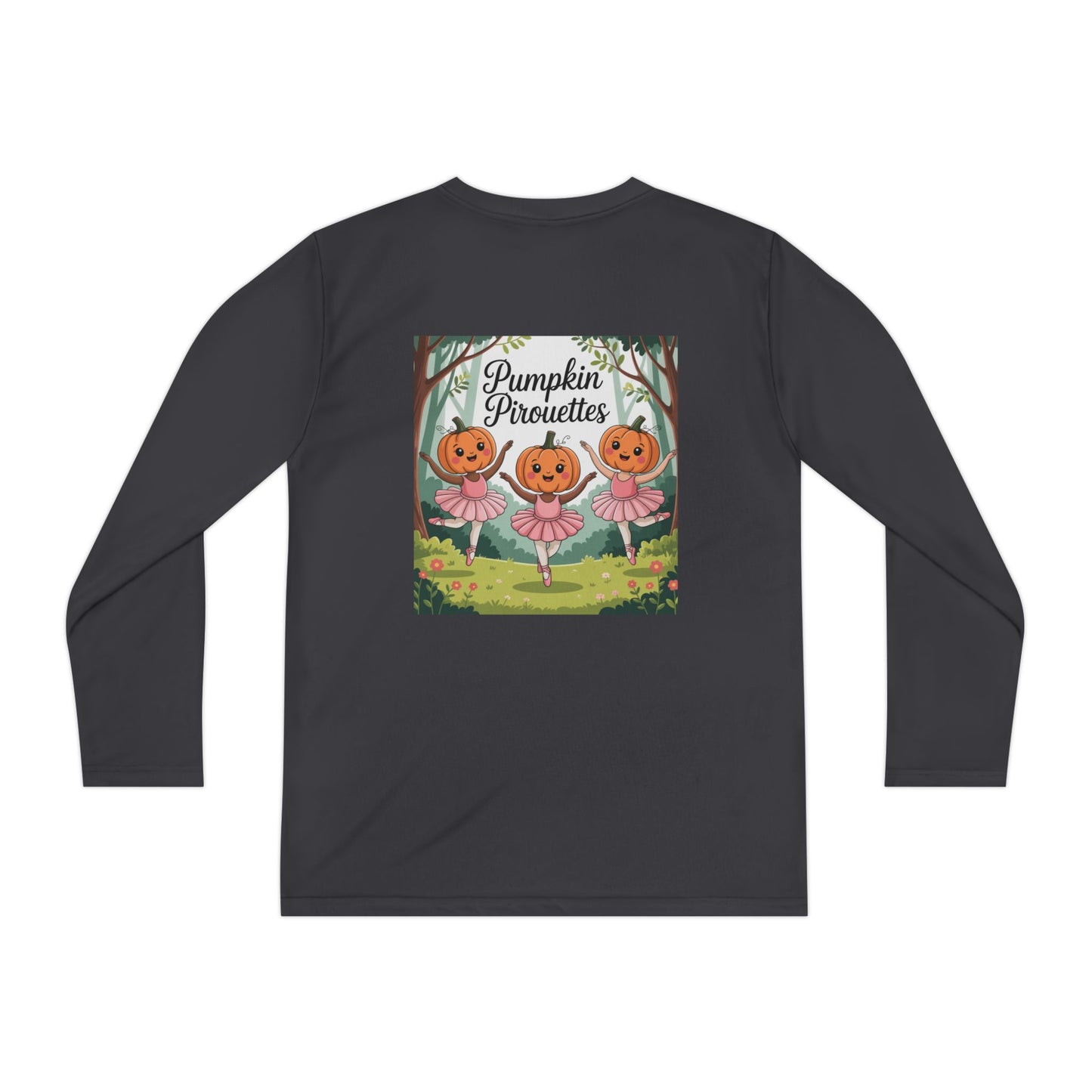 Girl's Long Sleeve Pumpkin Tee