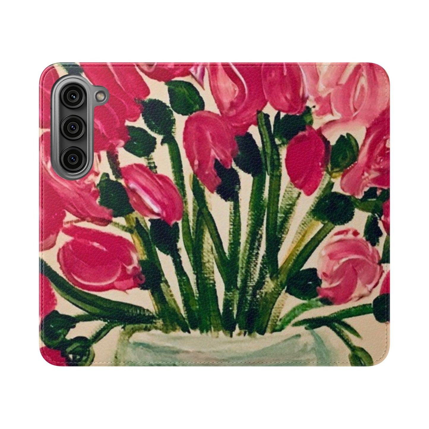 Flip Case-Pink Tulips