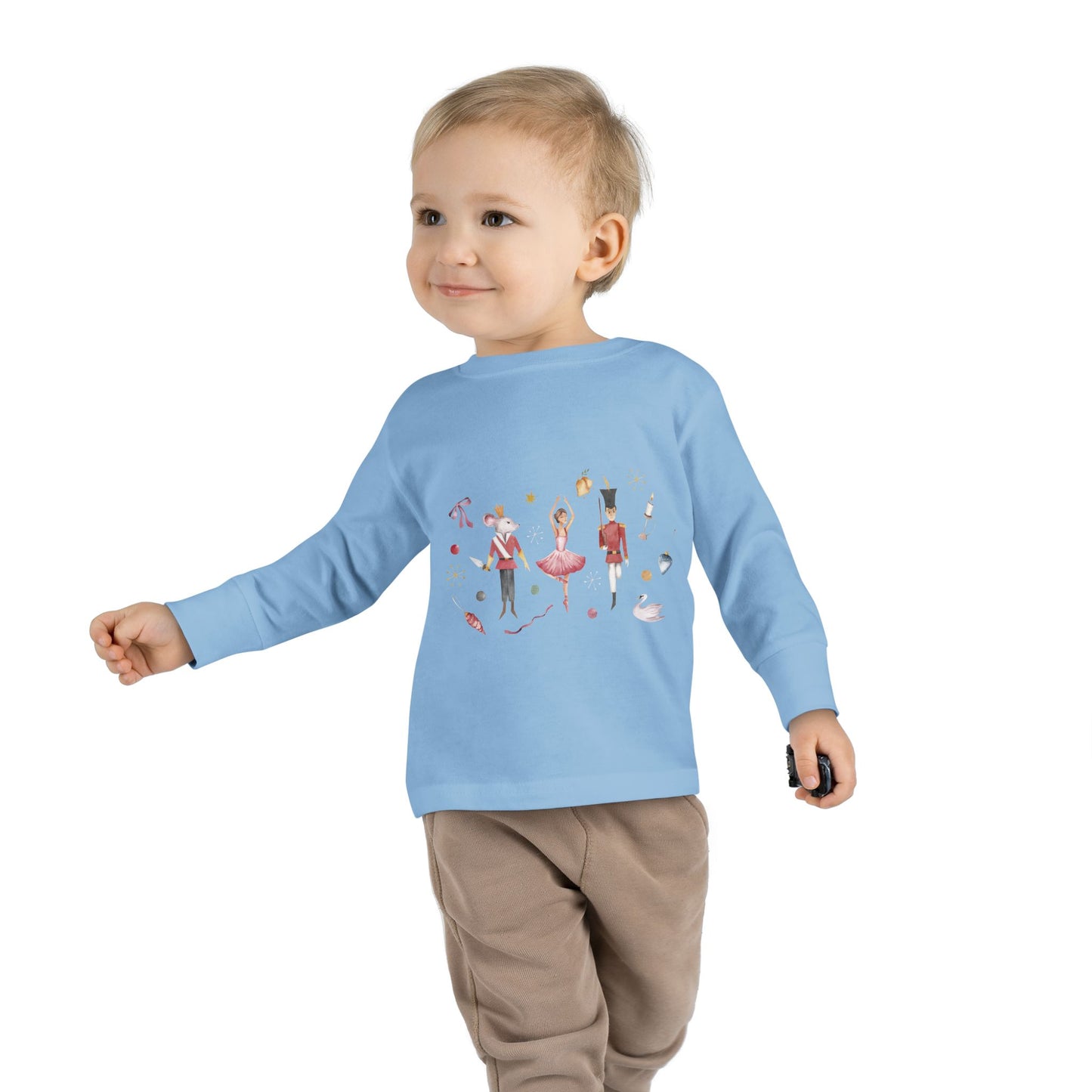 Cute Toddler Long Sleeve Tee ~  Nutcracker Ballet Graphic