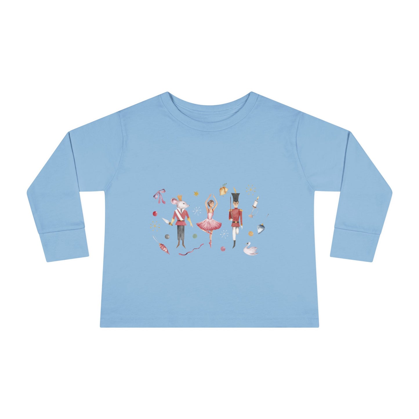Cute Toddler Long Sleeve Tee ~  Nutcracker Ballet Graphic