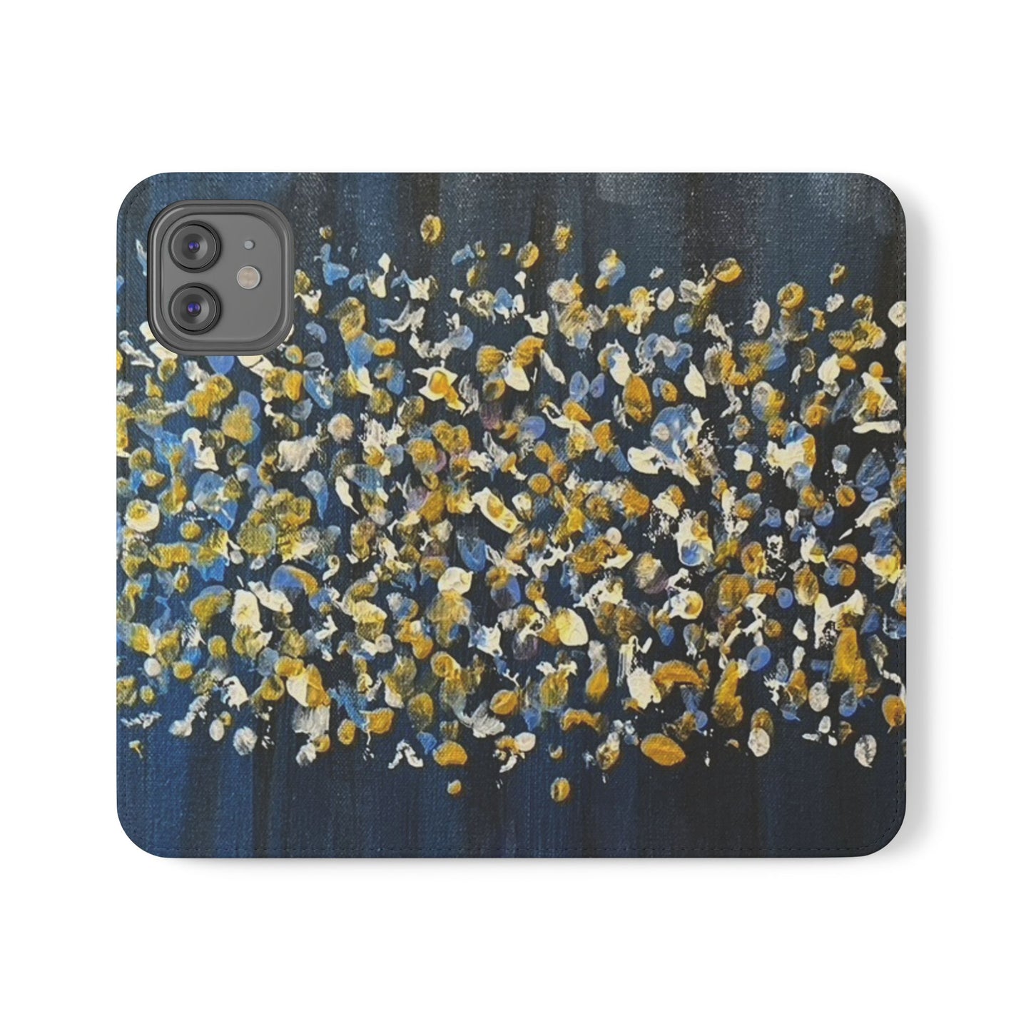 Flip Case-Blue Abstract