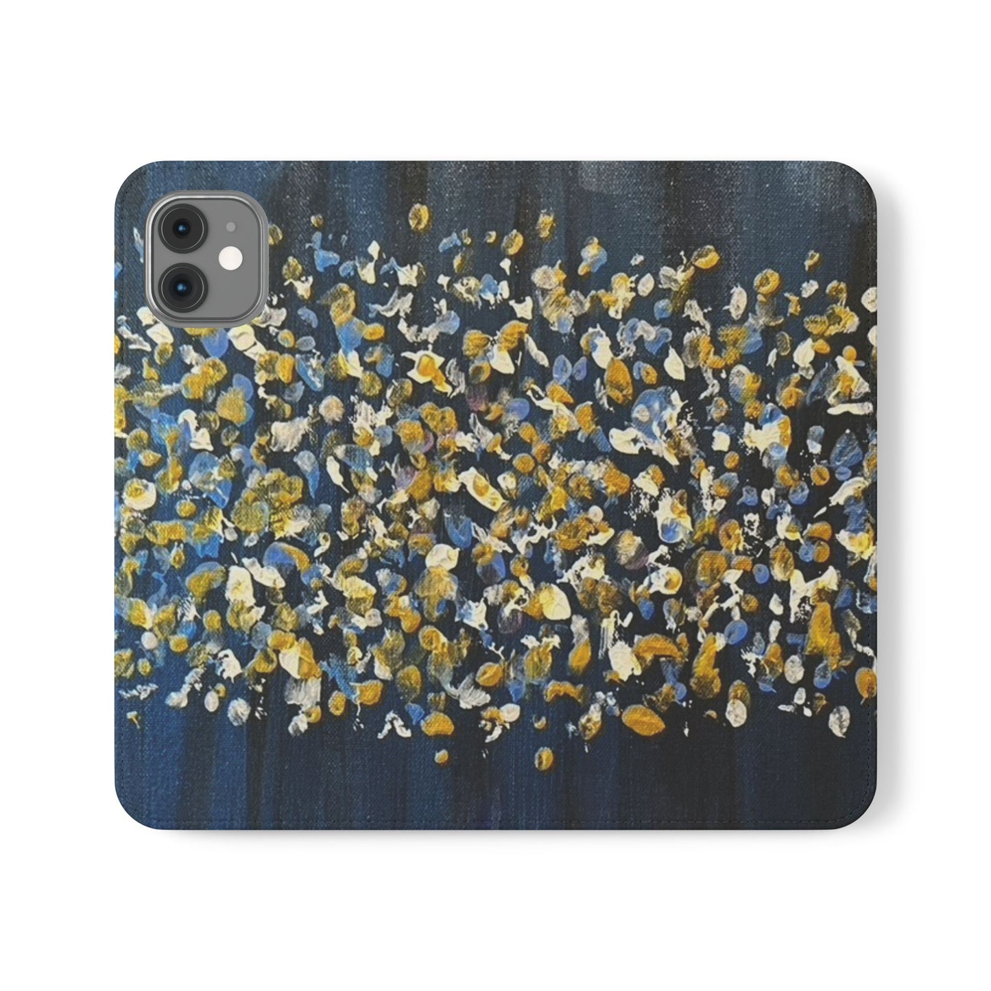 Flip Case-Blue Abstract