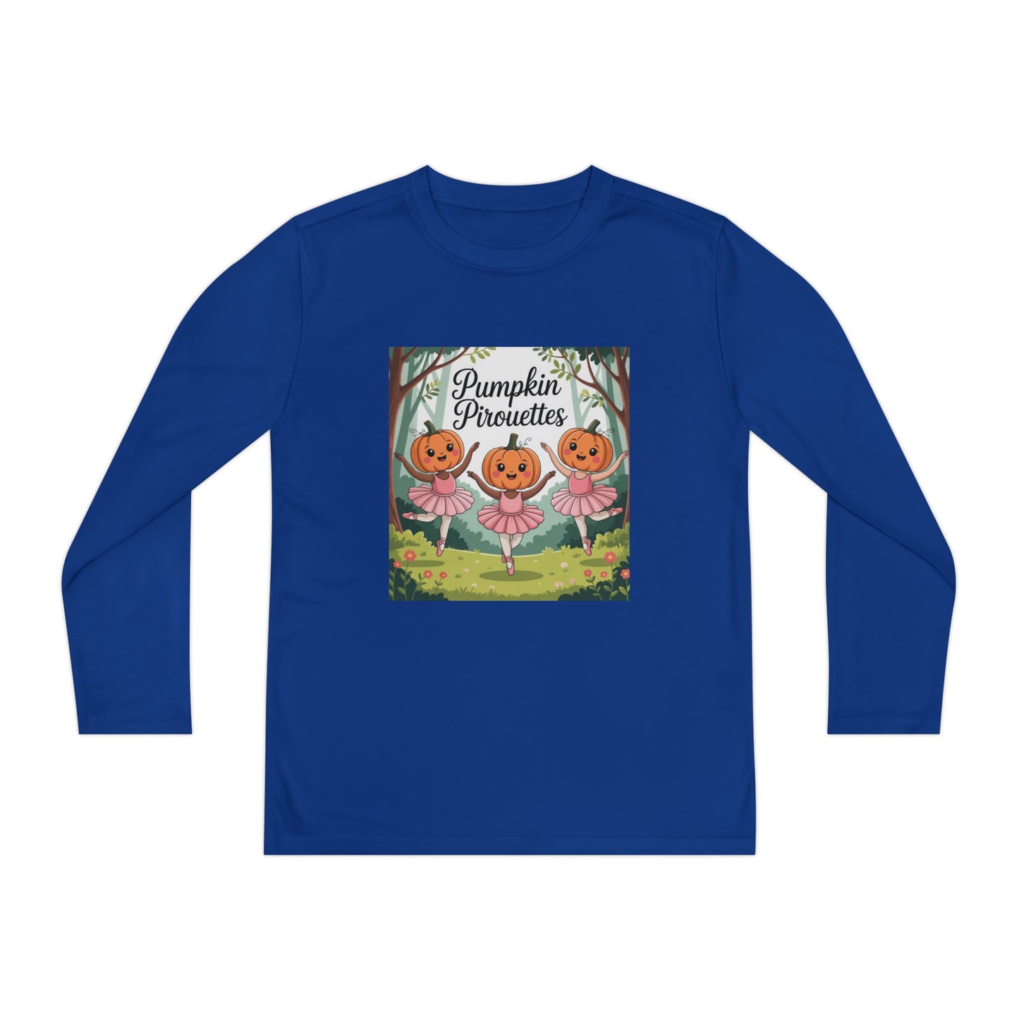 Girl's Long Sleeve Pumpkin Tee
