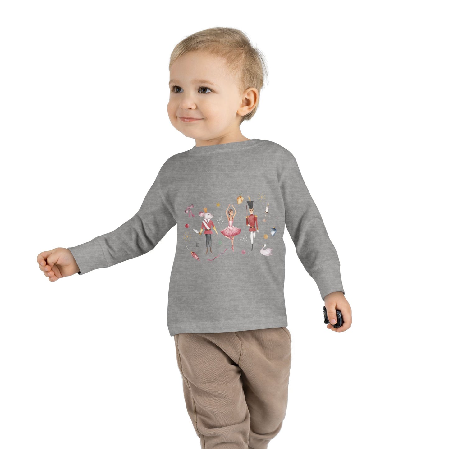 Cute Toddler Long Sleeve Tee ~  Nutcracker Ballet Graphic