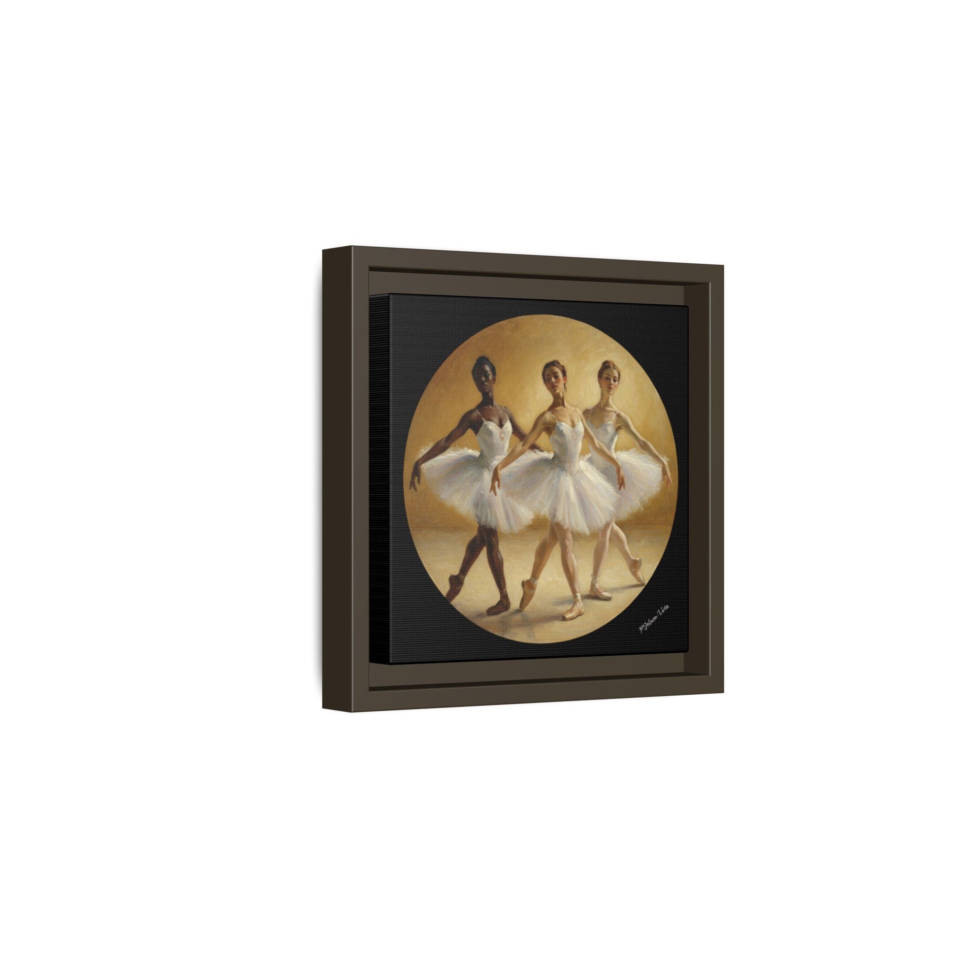 Framed Canvas Print~Pas de Trois