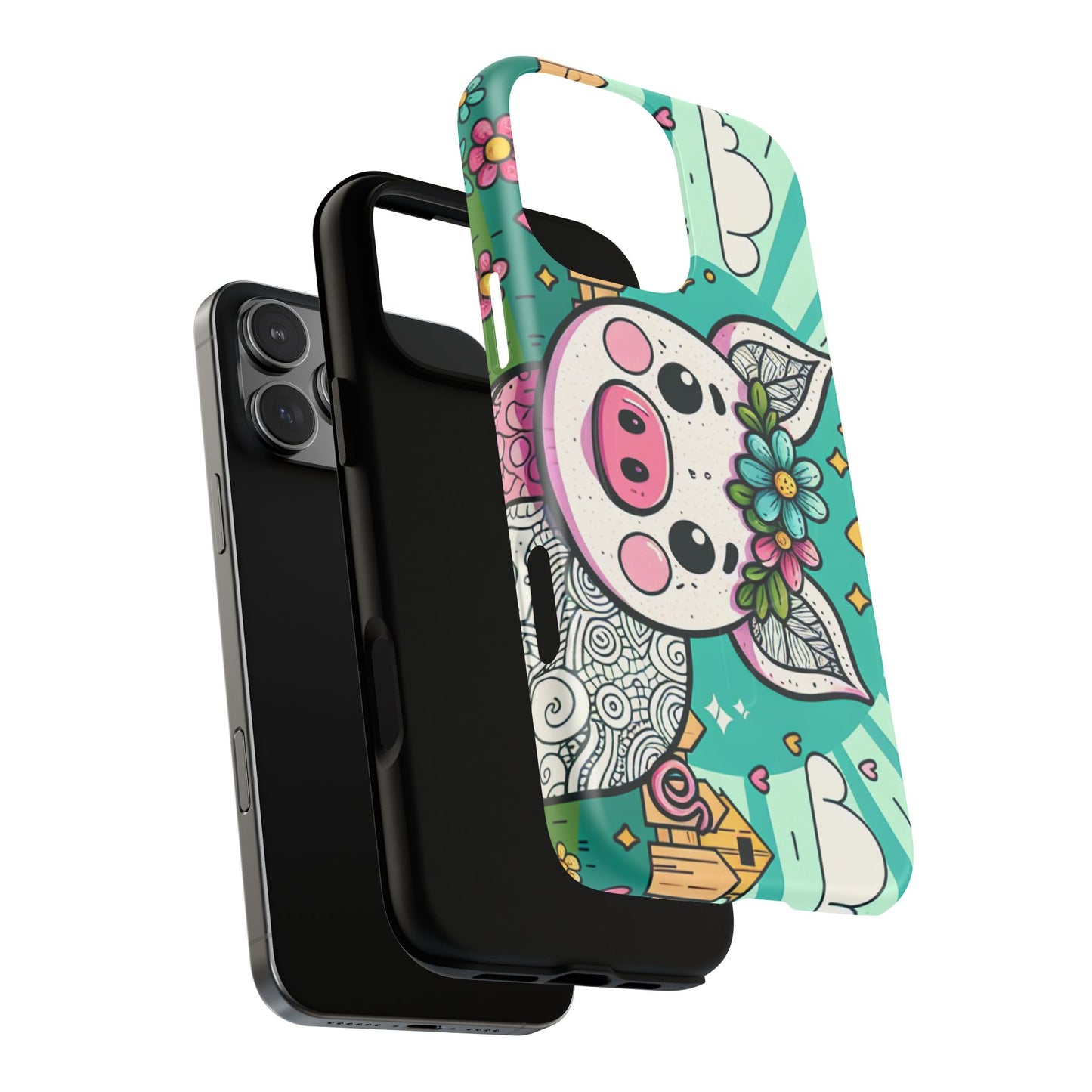 Magnetic Tough Case-Cute Pig Farm