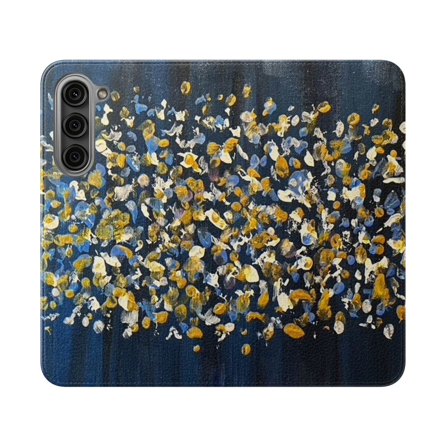Flip Case-Blue Abstract