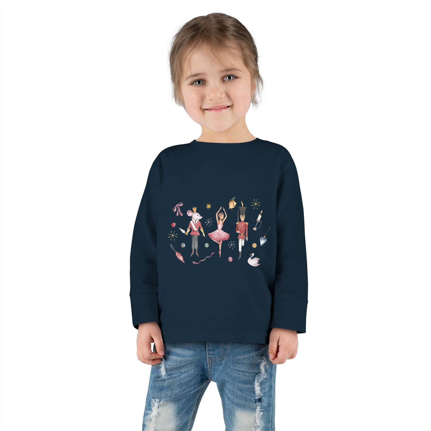 Cute Toddler Long Sleeve Tee ~  Nutcracker Ballet Graphic