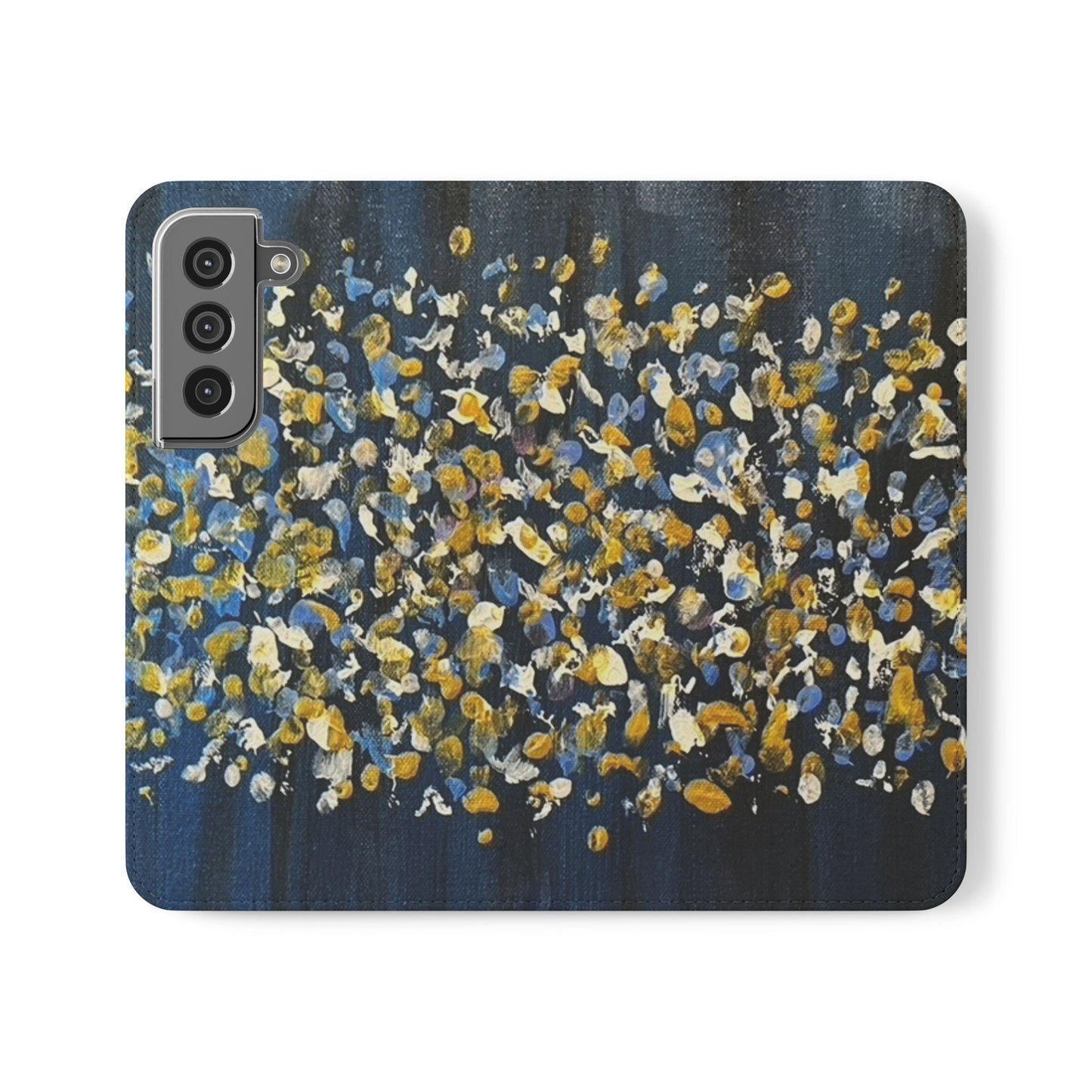 Flip Case-Blue Abstract