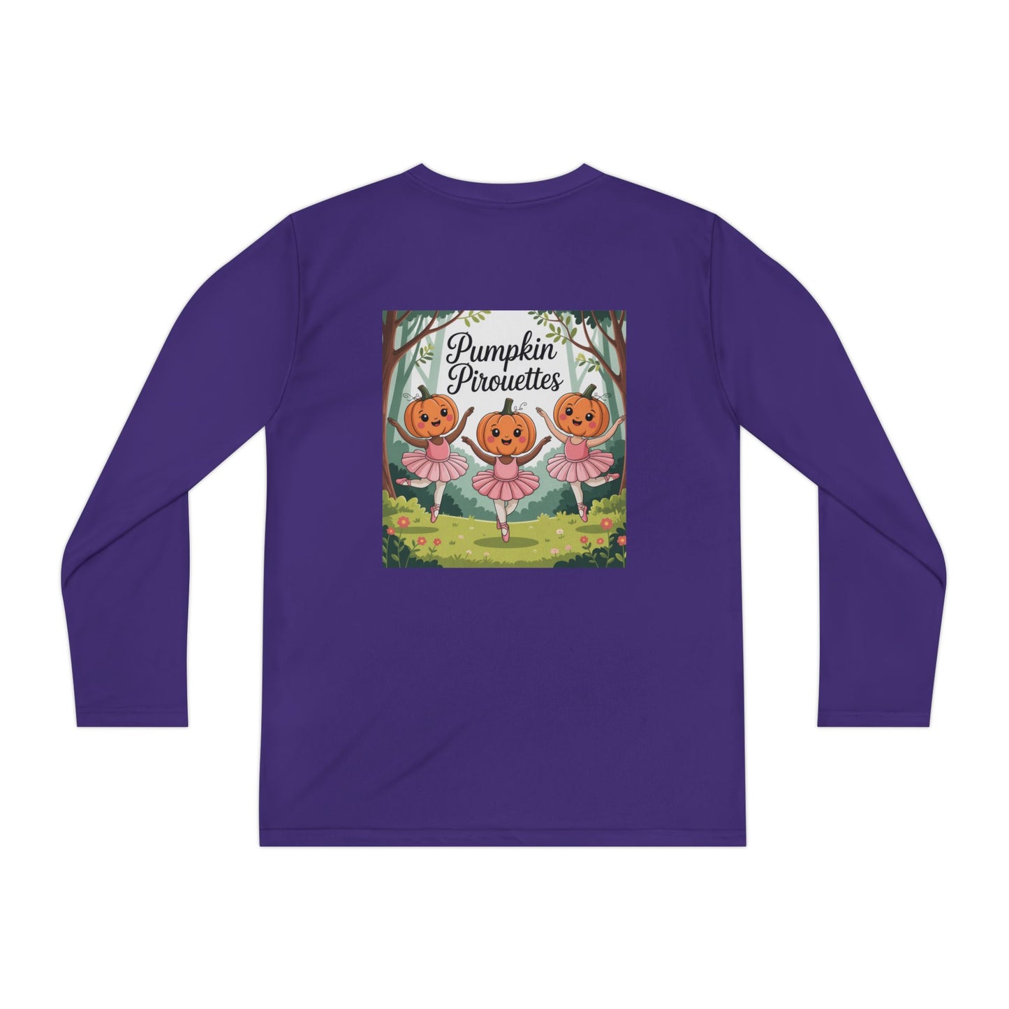 Girl's Long Sleeve Pumpkin Tee