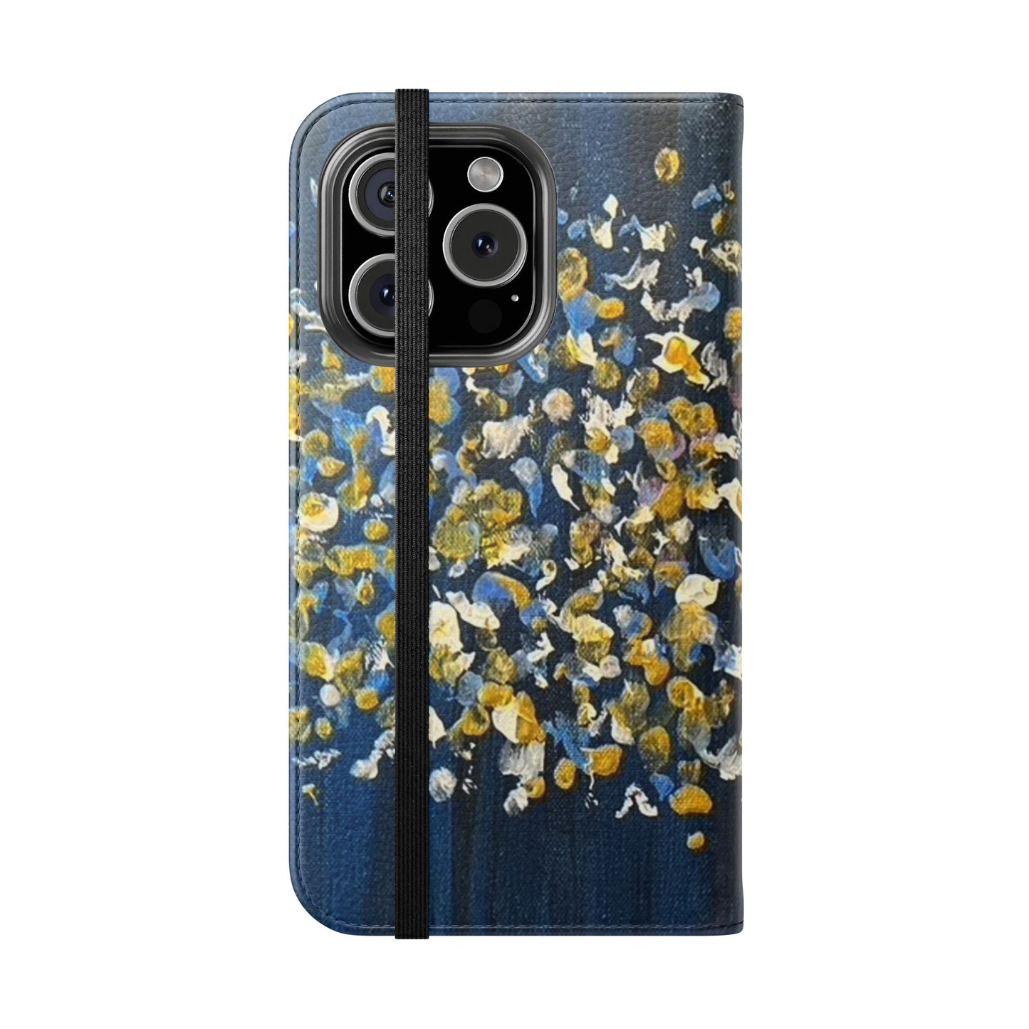 Flip Case-Blue Abstract