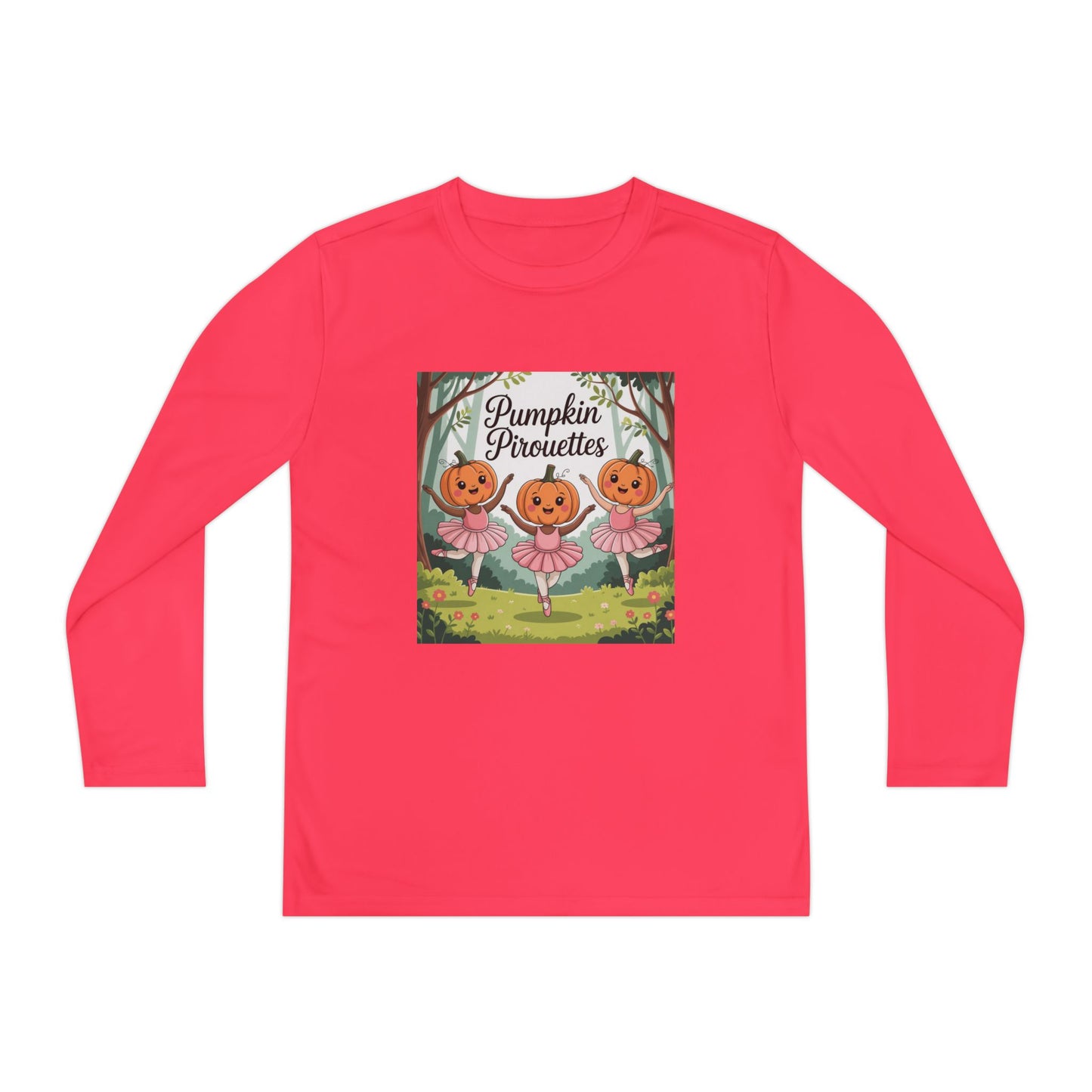 Girl's Long Sleeve Pumpkin Tee