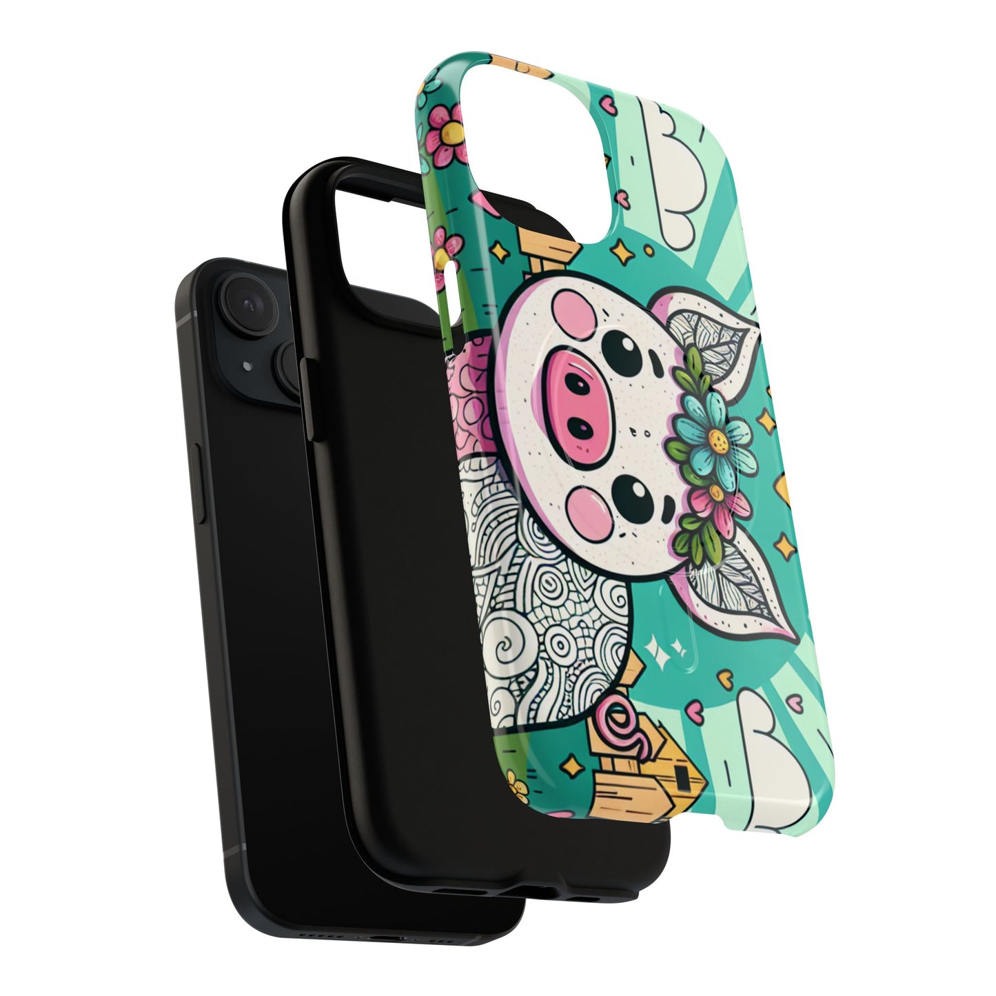 Magnetic Tough Case-Cute Pig Farm