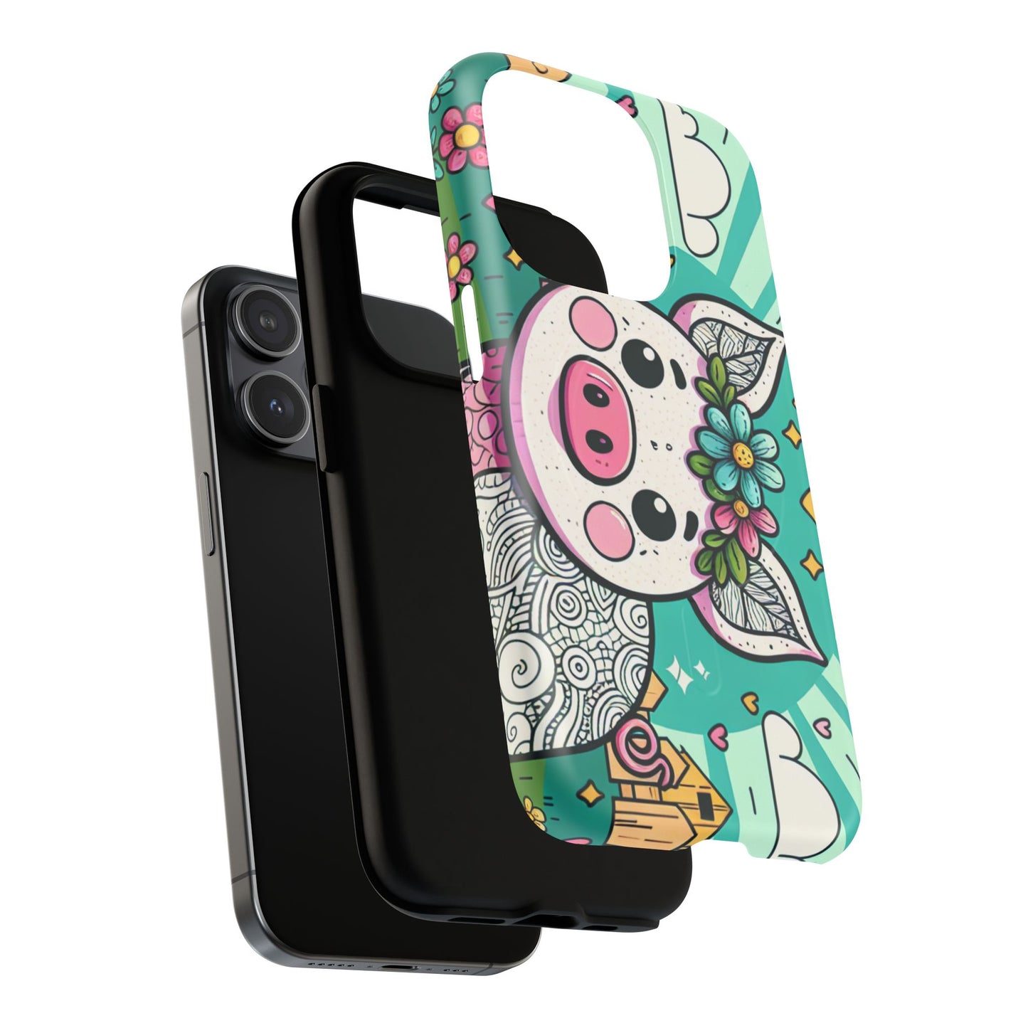 Magnetic Tough Case-Cute Pig Farm
