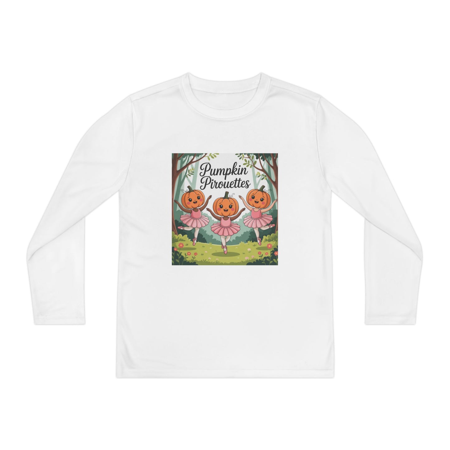 Girl's Long Sleeve Pumpkin Tee