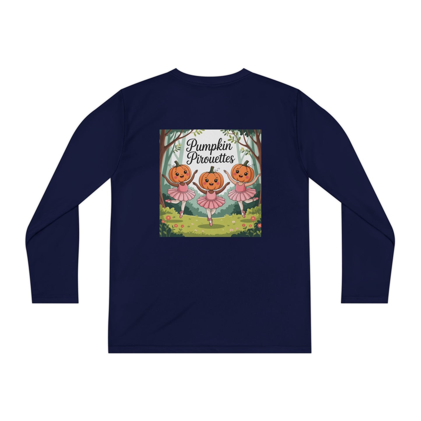Girl's Long Sleeve Pumpkin Tee