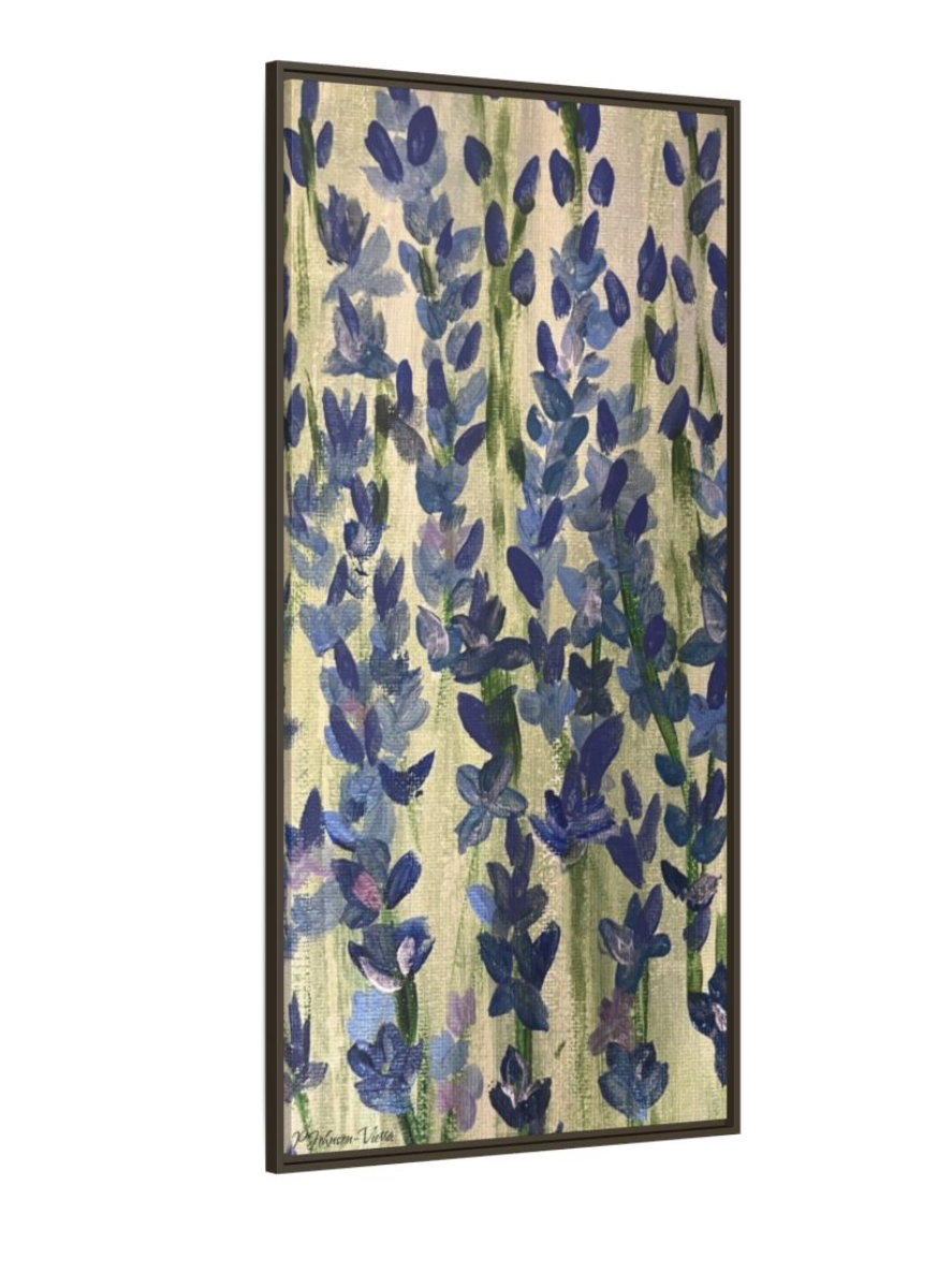 Framed Canvas Painting~Bluebonnets in Bloom