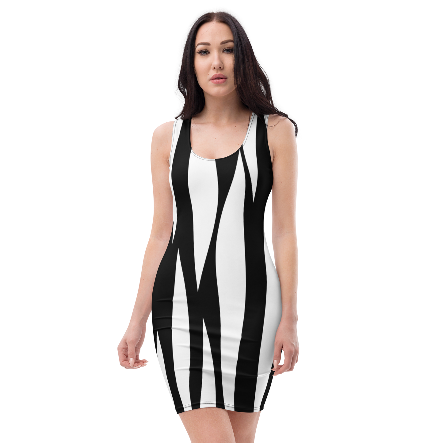 B & W Bodycon dress
