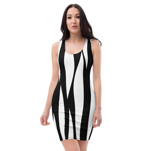 B & W Bodycon dress